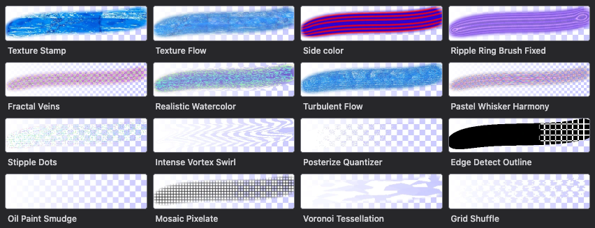 Dynamic brushes demo